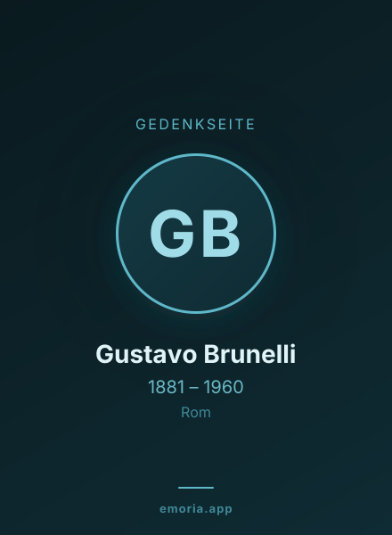 Gedenkportrait von Gustavo Brunelli