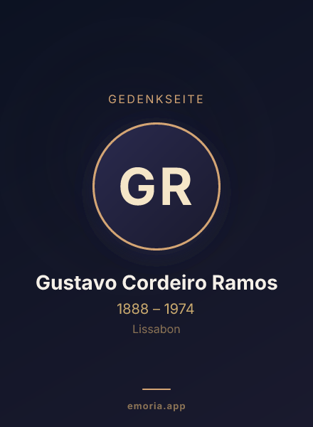 Gedenkportrait von Gustavo Cordeiro Ramos