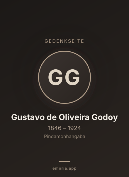 Gedenkportrait von Gustavo de Oliveira Godoy