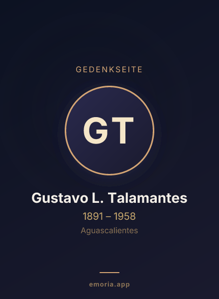 Gedenkportrait von Gustavo L. Talamantes