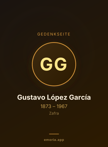 Gedenkportrait von Gustavo López García