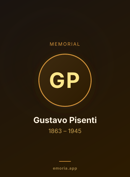 Memorial portrait of Gustavo Pisenti