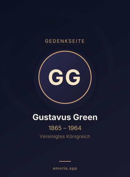 Gedenkportrait von Gustavus Green