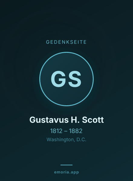Gedenkportrait von Gustavus H. Scott