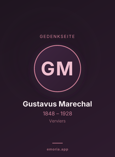 Gedenkportrait von Gustavus Marechal