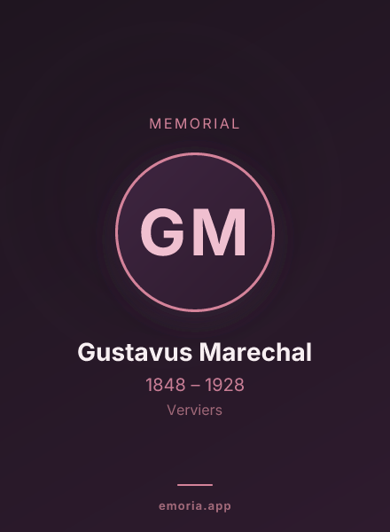 Memorial portrait of Gustavus Marechal