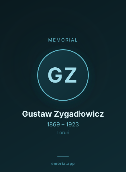 Memorial portrait of Gustaw Zygadłowicz