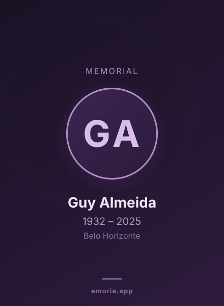 Memorial portrait of Guy Almeida