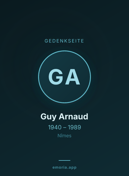 Gedenkportrait von Guy Arnaud