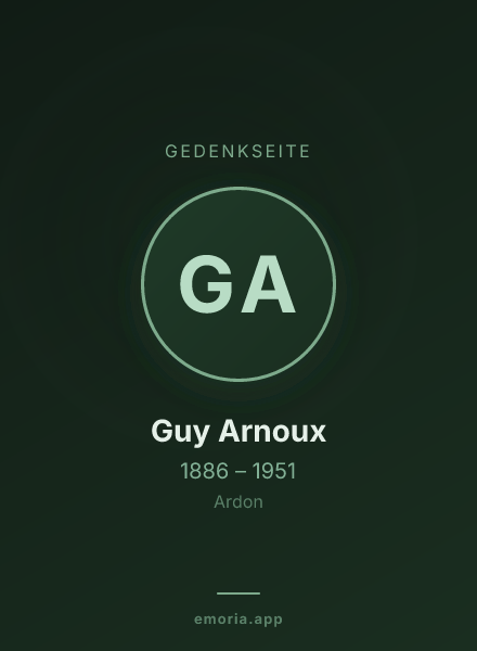 Gedenkportrait von Guy Arnoux