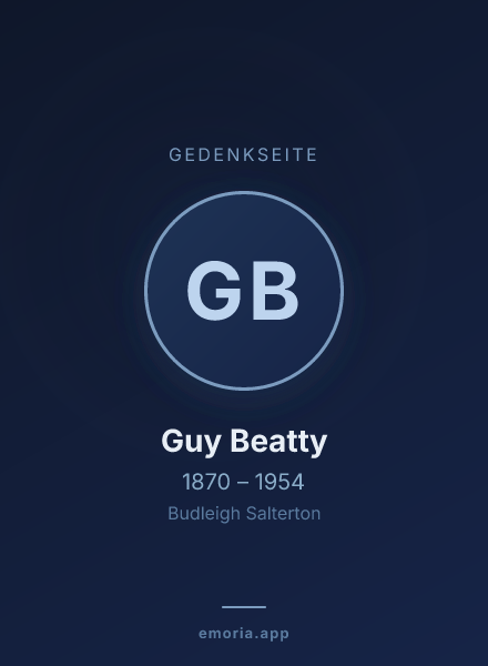 Gedenkportrait von Guy Beatty