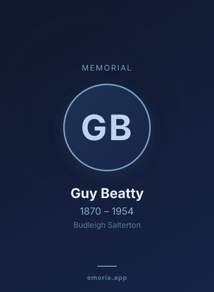 Memorial portrait of Guy Beatty