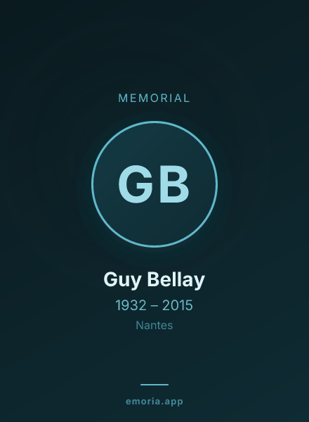 Memorial portrait of Guy Bellay