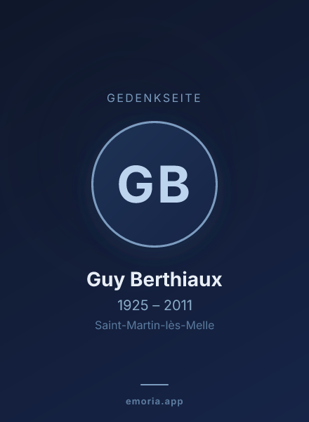 Gedenkportrait von Guy Berthiaux