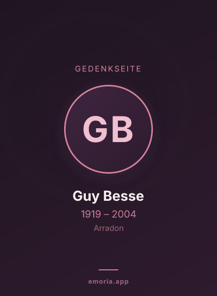 Gedenkportrait von Guy Besse