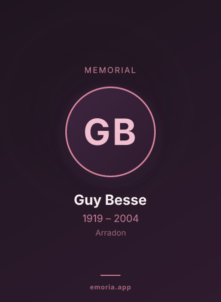 Memorial portrait of Guy Besse