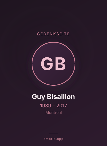 Gedenkportrait von Guy Bisaillon