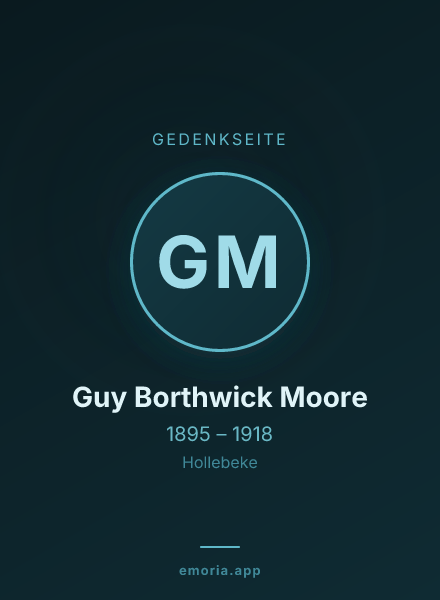 Gedenkportrait von Guy Borthwick Moore