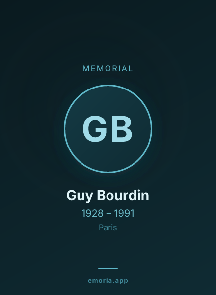 Memorial portrait of Guy Bourdin