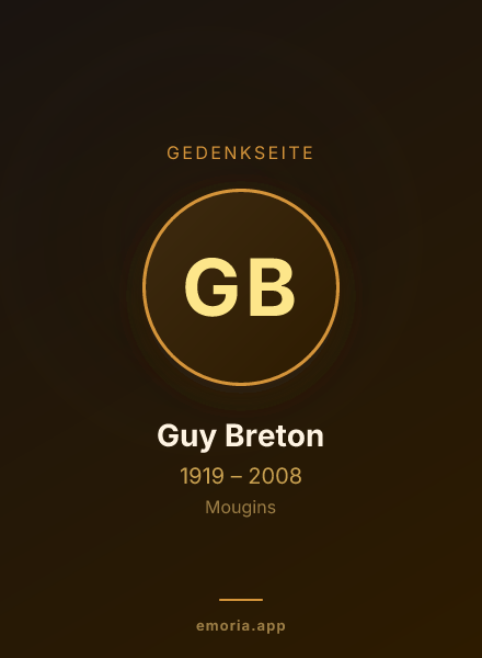 Gedenkportrait von Guy Breton