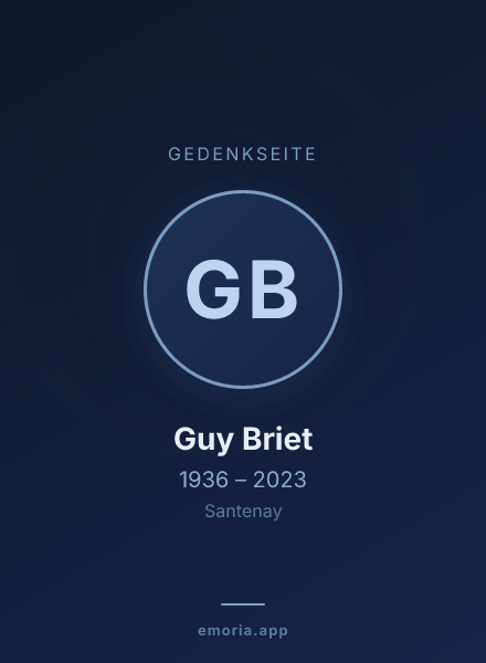 Gedenkportrait von Guy Briet