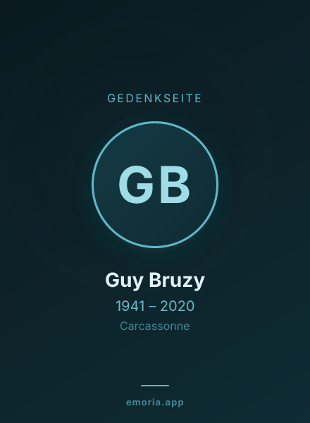 Gedenkportrait von Guy Bruzy