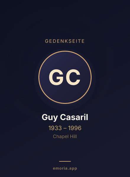 Gedenkportrait von Guy Casaril