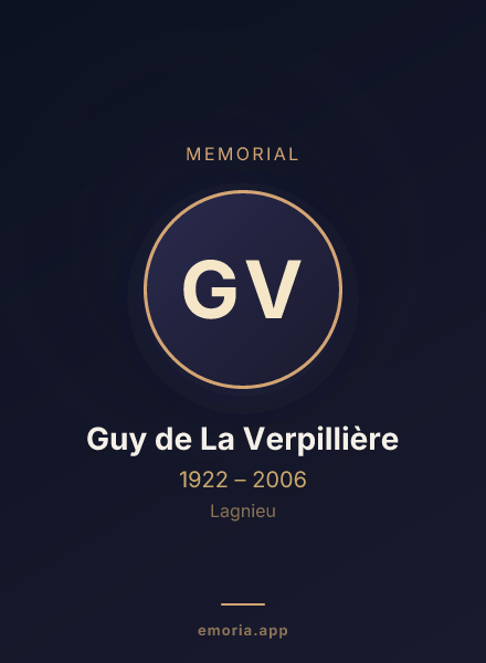 Memorial portrait of Guy de La Verpillière