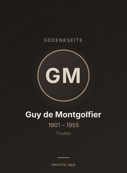 Gedenkportrait von Guy de Montgolfier