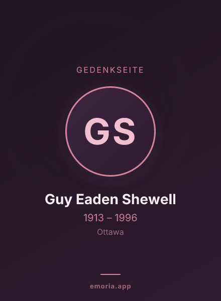 Gedenkportrait von Guy Eaden Shewell