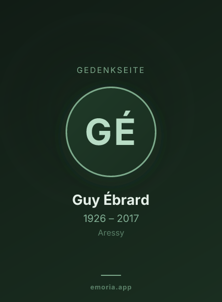 Gedenkportrait von Guy Ébrard