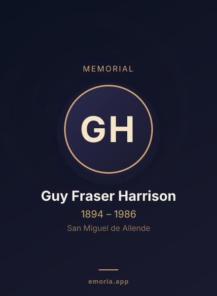 Memorial portrait of Guy Fraser Harrison
