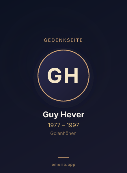 Gedenkportrait von Guy Hever