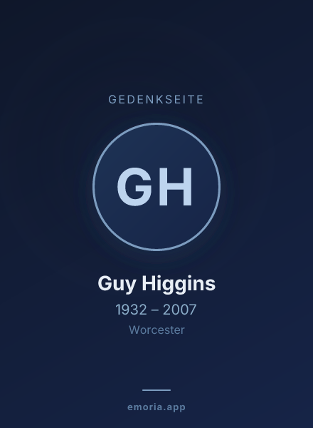 Gedenkportrait von Guy Higgins