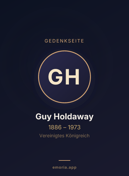Gedenkportrait von Guy Holdaway