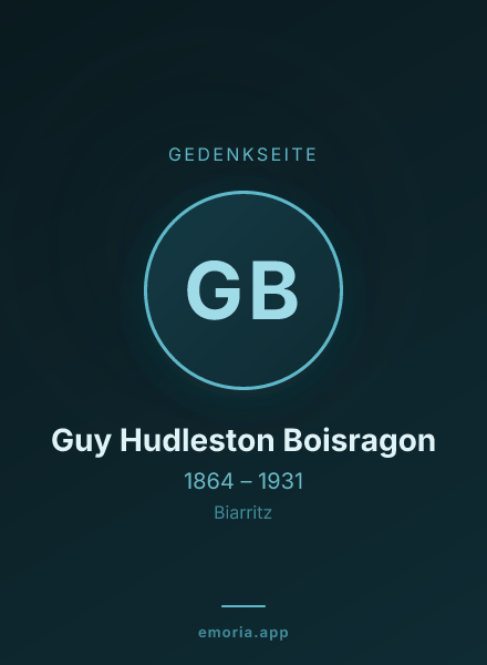 Gedenkportrait von Guy Hudleston Boisragon