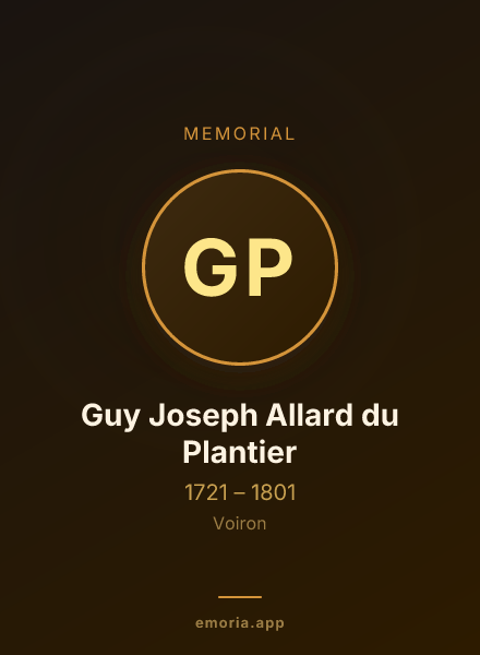 Memorial portrait of Guy Joseph Allard du Plantier