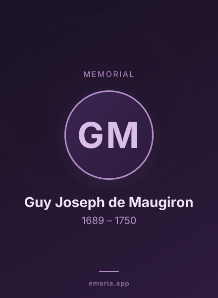 Memorial portrait of Guy Joseph de Maugiron
