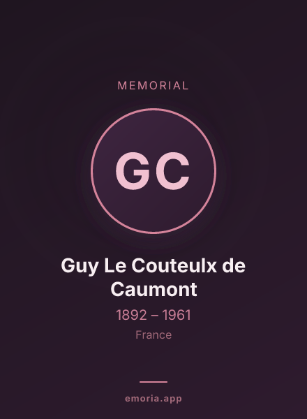 Memorial portrait of Guy Le Couteulx de Caumont