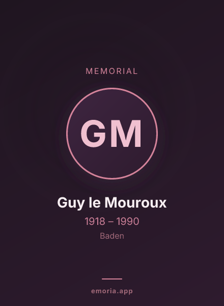 Memorial portrait of Guy le Mouroux