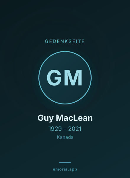 Gedenkportrait von Guy MacLean