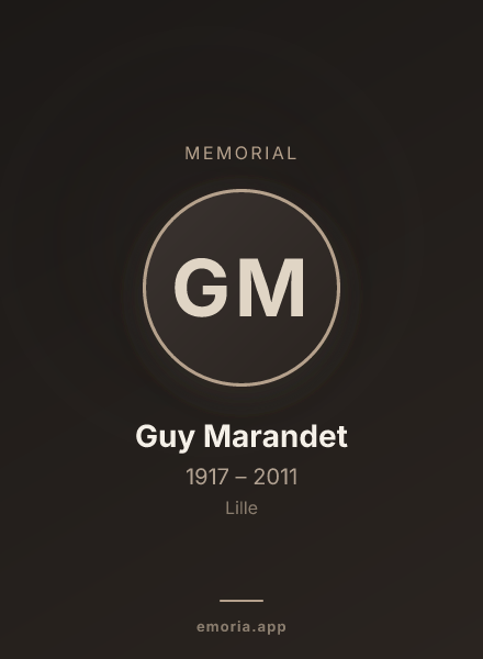 Memorial portrait of Guy Marandet
