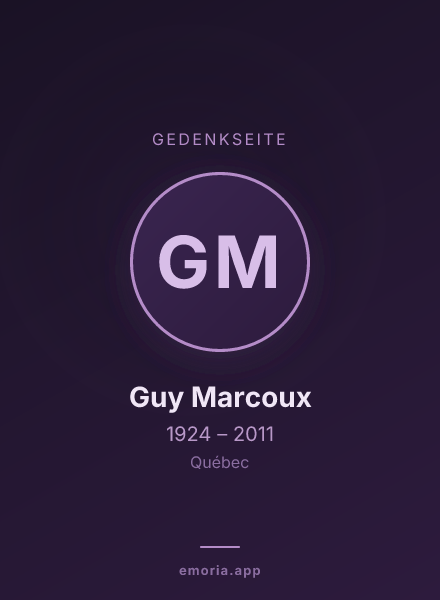 Gedenkportrait von Guy Marcoux