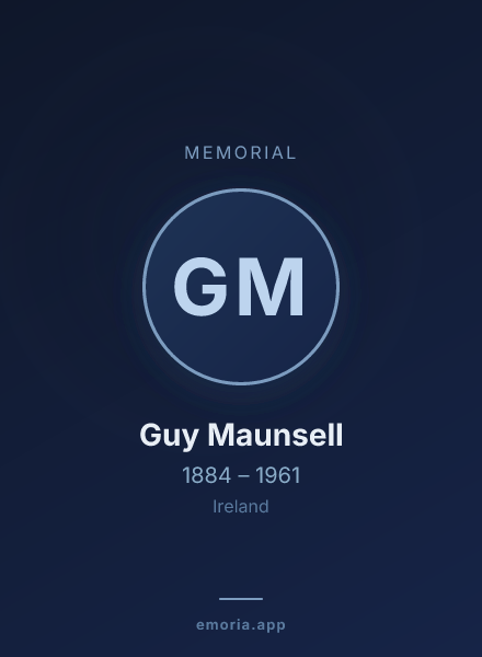 Memorial portrait of Guy Maunsell