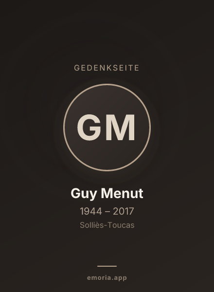 Gedenkportrait von Guy Menut