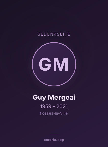 Gedenkportrait von Guy Mergeai