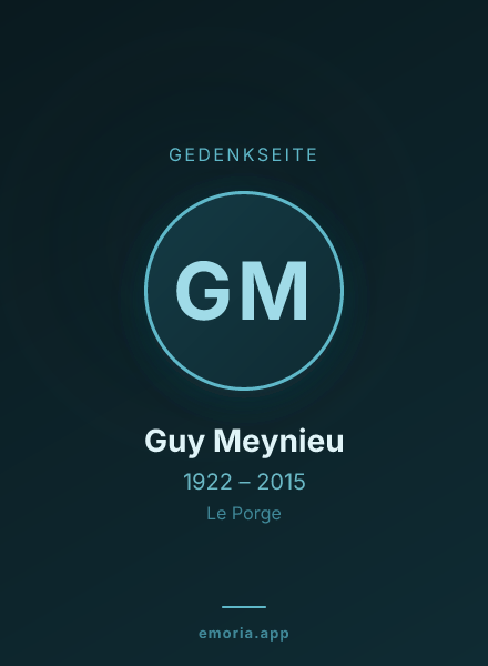 Gedenkportrait von Guy Meynieu
