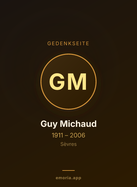 Gedenkportrait von Guy Michaud