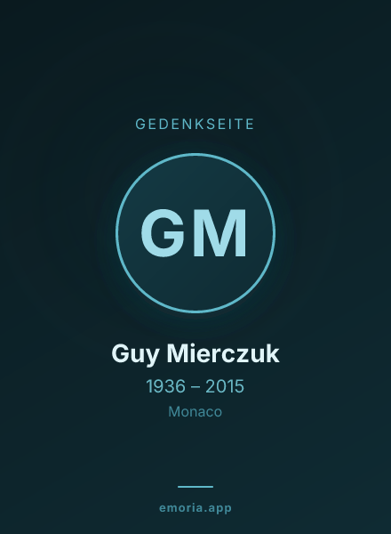Gedenkportrait von Guy Mierczuk