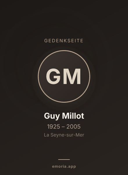 Gedenkportrait von Guy Millot